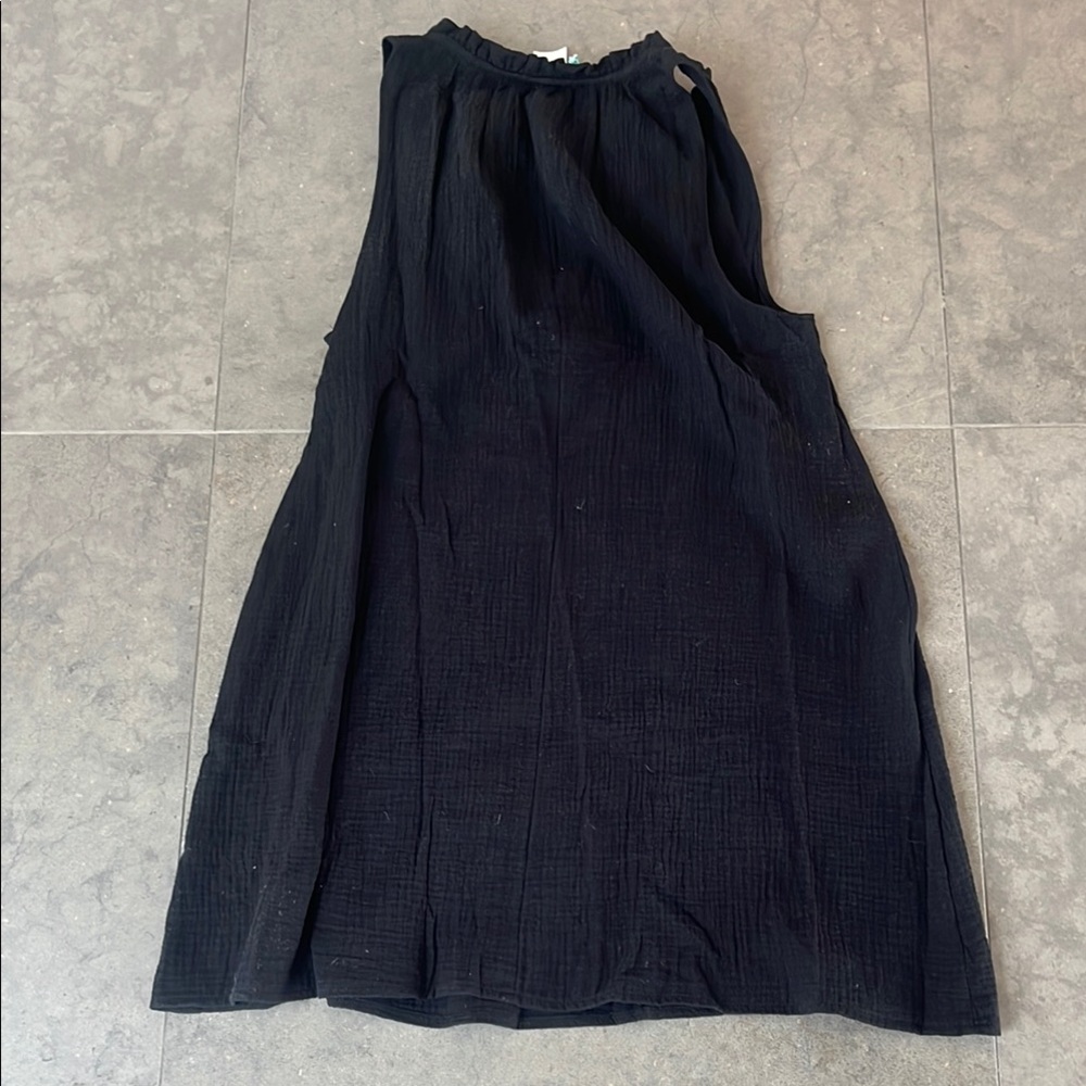 Kona Sol Black Sleeveless Dress / Coverup with Tassel Accents NWT - Picture 6 of 6